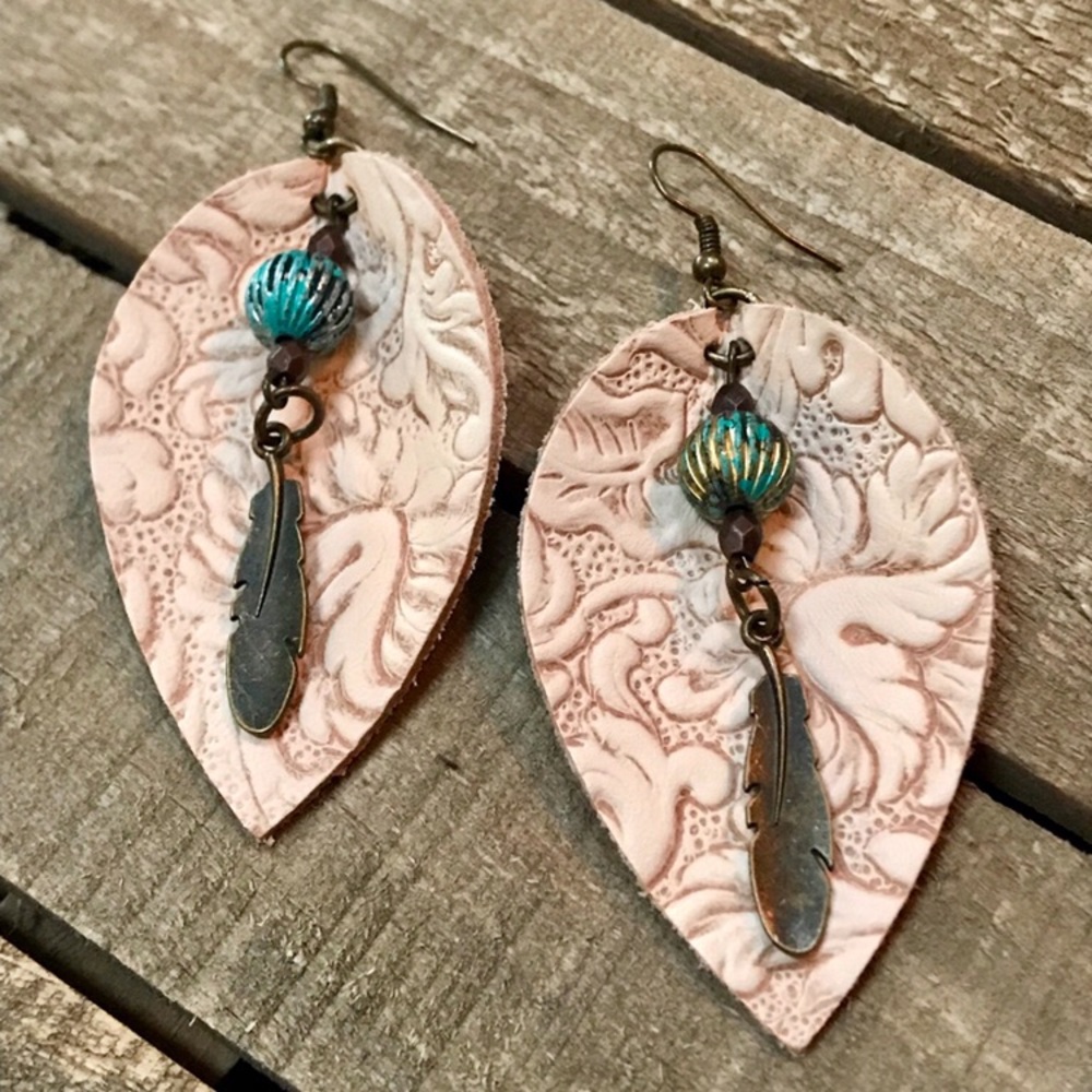 Earrings Handmade Repurposed Jewelry Vintage